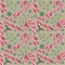 Hand drawn abstract Christmas seamless pattern with candy canes and stars isolated on seafoam green background