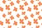 Hand drawn abstract ditsy flowers seamless pattern.