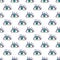 Hand drawn abstract eyes pattern. Sight seamless background. Modern texture for wallpaper, wrapping paper, textile design,