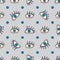 Hand drawn abstract eyes pattern. Sight seamless background. Modern texture for wallpaper, wrapping paper, textile design,