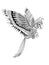 Hand drawn artistically ornamental tribal Parrot, bird totem for