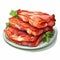 Hand Drawn Bacon Vector Illustration With Clean Shape And Flat Colors