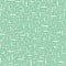 Hand drawn basket weave design in random geometric layout. Seamless vector pattern on mint green background. Great for