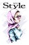Hand drawn beautiful young woman in head scarf. Stylish elegant girl in hijab. Fashion woman portrait.