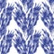 Hand drawn blue abstract messy lines seamless pattern