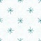 Hand Drawn blue Snowflakes Christmas Seamless Patt