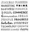 Hand drawn business words