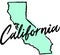 Hand Drawn California State Design