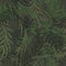 Hand drawn camo with leaf, seamless pattern. Grunge branches and herbs green camouflage background