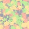 Hand drawn camouflage texture in delicate colors for printing. Vector camo pattern