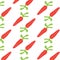 Hand drawn carrot pattern. Seamless Pattern. Print texture. Fabric design.