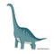 Hand drawn cartoon dinosaur Brachiosaurus