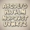 Hand drawn cartoon doodle font