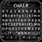 Hand drawn chalk font