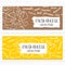 Hand drawn cheese banners set. Template for cheese shop,organic food, etc.Vector illustration.