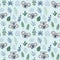 Hand drawn childish seamless pattern with Koalas. Cute Koala Bear print