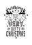 Hand drawn Christmas things on white background. Creative ink art work. Actual vector doodle drawing and Holidays text WISHING YOU