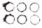 Hand drawn circles sketch frame super set. Rounds scribble line circles. Vector illustrations.Doodle geometric element.Splash