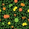 Hand drawn citrus pattern