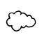 Hand Drawn cloud doodle. Sketch style icon. Decoration element.