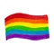 Hand drawn colored pencil flag rainbow colors. LGBT, LGBTQ+ or gay equality concept