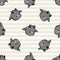 Hand drawn cute naive style goat seamless vector pattern. Cute alpine billy goat face on striped background. Brown baby livestock
