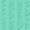 Hand drawn cute squiggle grid. doodle green, pale wavy pattern with scribbles. Doodle square background with texture