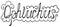 Hand-drawn decorated inscription Ophiuchus. Zodiac logo in Victorian style on a white background. Astronomical calligraphy with wa