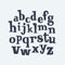 Hand drawn decorative vintage serif ABC letters