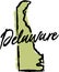 Hand Drawn Delaware State Design