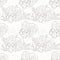 Hand drawn delicate decorative vintage seamless pattern