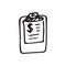 Hand Drawn document doodle. Sketch dollar icon. Decoration element. Isolated on white background. Flat design. Vector illustration