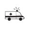 Hand drawn doodle ambulance illustration icon vector isolated