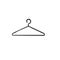 Hand drawn doodle Clothes hanger. Hanger icon vector isolated on white background