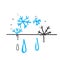 Hand drawn doodle snowflake defrost illustration vector