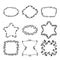 Hand drawn doodle vector laurels and wreaths