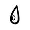 Hand Drawn drop doodle. Sketch style icon. Decoration element. I