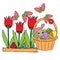 Hand drawn Easter vector