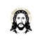 Hand-drawn face of the Lord Jesus Christ.