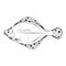 Hand Drawn Flounder. Sea Food. Flounder. Sea Fish.Tasty Seafood. Ocean Sport Fishing. Fresh Seafood Product. Delicious Flounder.