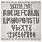 Hand drawn font. Vector alphabet