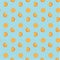 Hand drawn fresh oranges seamless pattern.