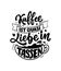 Hand drawn funny lettering quote about Coffee in German - Coffee is like love in cups. Inspiration slogan for print and