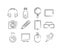 Hand drawn gadget icons