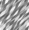 Hand drawn gouache painting gray colored wavy seamless pattern