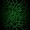 Hand Drawn green toxic web colored doodle graphic column pattern