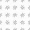 Hand Drawn grey Snowflakes Christmas Seamless Patt