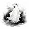 Hand-Drawn Halloween Ghost Egyptian Illustration