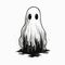 Hand-Drawn Halloween Ghost Ephemeral Artistry
