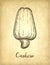 Hand drawn illustration of cashew